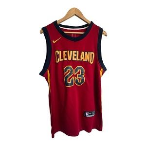 Cleveland Cavaliers LeBron James Red Basketball Jersey 48
